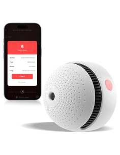 Detector de Humo Inteligente Soewolit Wifi 10 Años Batería