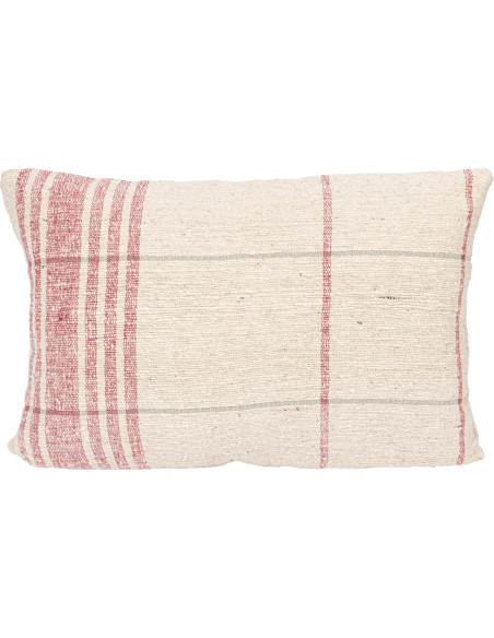 Cojín Lumbar Decorativo Creative Co-Op 61 cm Algodón Rojo Natural
