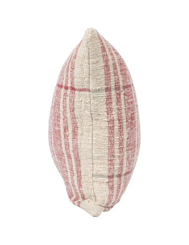 Cojín Lumbar Decorativo Creative Co-Op 61 cm Algodón Rojo Natural