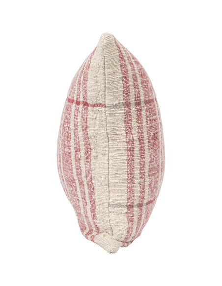 Cojín Lumbar Decorativo Creative Co-Op 61 cm Algodón Rojo Natural