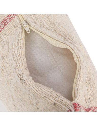 Cojín Lumbar Decorativo Creative Co-Op 61 cm Algodón Rojo Natural