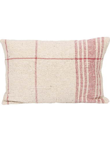 Cojín Lumbar Decorativo Creative Co-Op 61 cm Algodón Rojo Natural