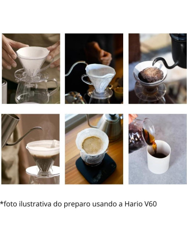 Filtro de Papel para Café Hario V60 Tamaño 01 - 200 Piezas
