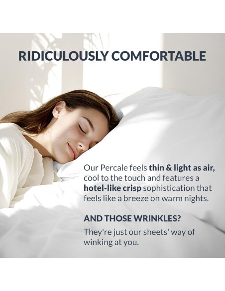 Sábanas Reina 100% Algodón Pima Sweave 500 Hilos Transpirables