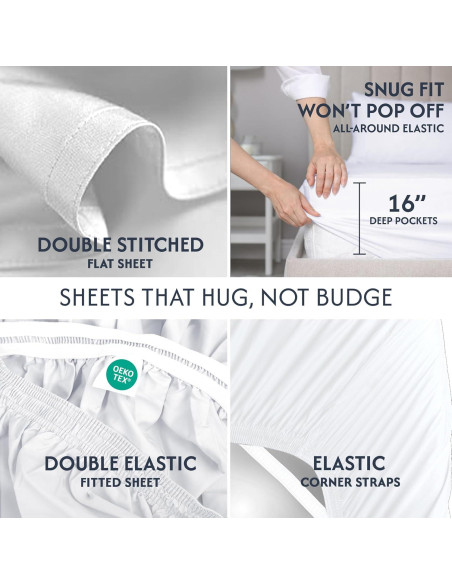 Sábanas Reina 100% Algodón Pima Sweave 500 Hilos Transpirables