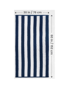 Toallas de Playa Utopia - Paquete de 4 Rayas Cabana 76x152 cm 2