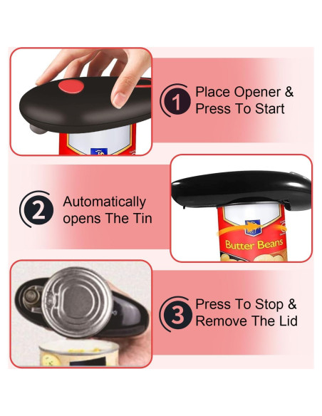 Abrelatas Eléctrico Genérico ECO-2 Automático 60W para Personas Mayores