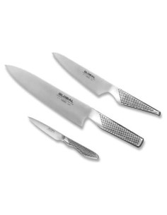 Juego de Cuchillos Global 3 Piezas Acero Inoxidable Hecho en Japón