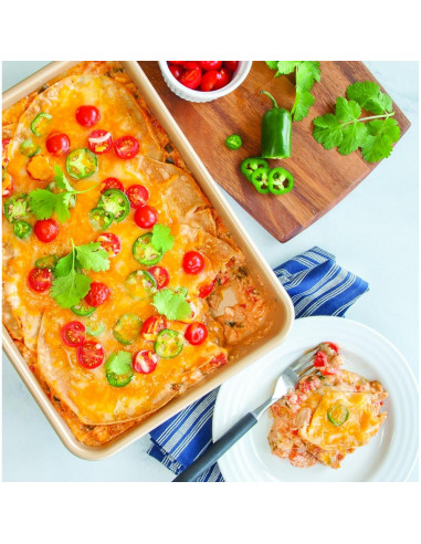 Sartén Antiadherente para Pasteles Nordic Ware 23x33 cm Plata