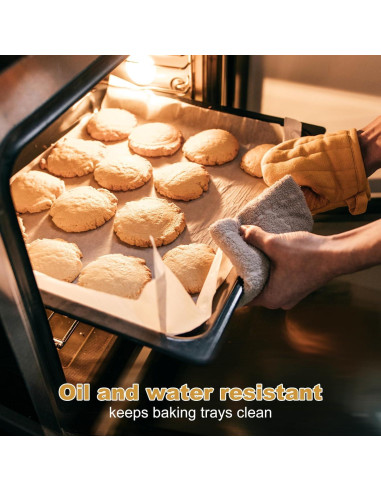 200 Hojas de Papel Pergamino Antiadherente FOXYAEO 30.5x40.6 cm