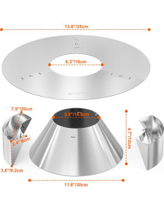 Canasta de Carbón Onlyfire de Acero Inoxidable 40cm para Parrilla 2