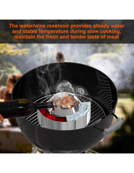 Canasta de Carbón Onlyfire de Acero Inoxidable 40cm para Parrilla