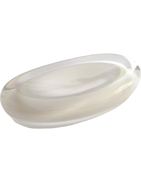 Plato de Jabón Umbra Gloss Blanco Acrílico Ovalado 15x10 cm