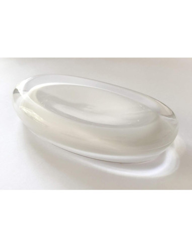 Plato de Jabón Umbra Gloss Blanco Acrílico Ovalado 15x10 cm