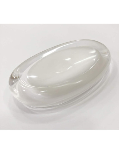 Plato de Jabón Umbra Gloss Blanco Acrílico Ovalado 15x10 cm