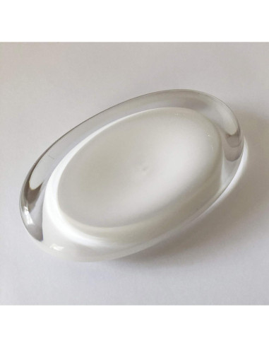 Plato de Jabón Umbra Gloss Blanco Acrílico Ovalado 15x10 cm