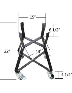 Carro Rodante Dracarys para Big Green Egg Pequeño - Acero Resistente 2