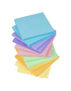 Paquete de 12 Notas Adhesivas Kozerite 7.62x7.62 cm Pastel