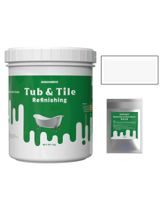 Kit de Reacabado para Bañeras y Azulejos NADAMOO 1kg Blanco
