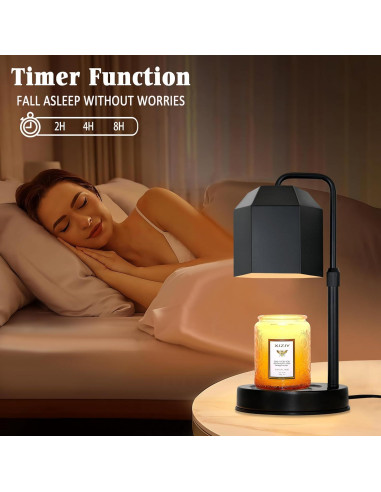Lámpara Calentadora de Velas XJZJY con Temporizador y Regulador
