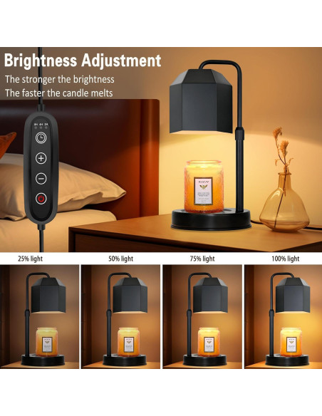 Lámpara Calentadora de Velas XJZJY con Temporizador y Regulador