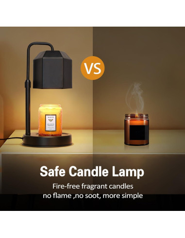 Lámpara Calentadora de Velas XJZJY con Temporizador y Regulador