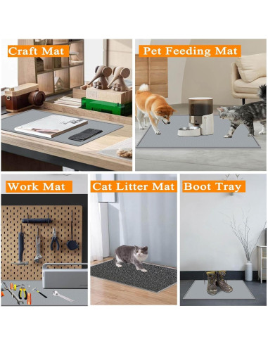 Alfombrilla de Silicona Antideslizante TOHONFOO para Máquina de Hielo 48x30cm