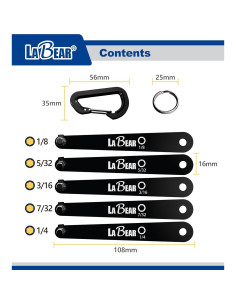 Juego de Destornilladores LABEAR Offset Hex 5 Piezas 90 2