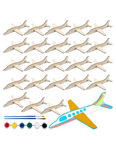 Kit de Modelos de Avión de Madera Feradny - 24 Piezas DIY