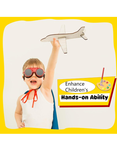 Kit de Modelos de Avión de Madera Feradny - 24 Piezas DIY