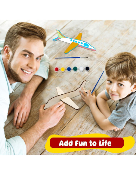 Kit de Modelos de Avión de Madera Feradny - 24 Piezas DIY