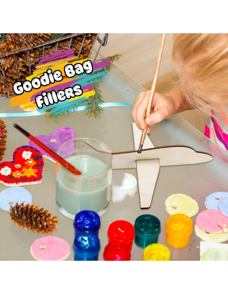 Kit de Modelos de Avión de Madera Feradny - 24 Piezas DIY