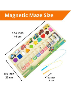Laberinto Magnético Montessori 3 en 1 PYLAK para Niños 2