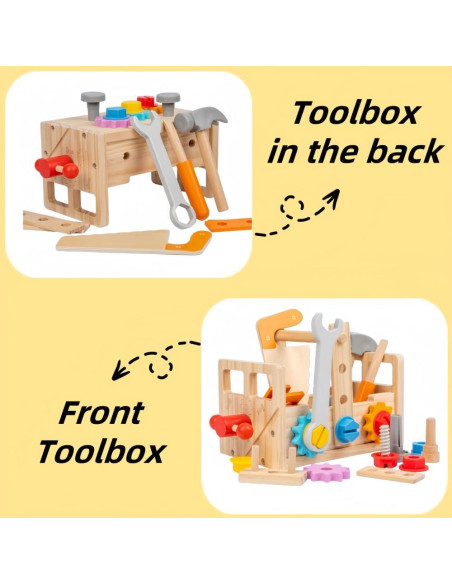 Juego de Herramientas de Madera Montessori Yunhe 23.5x13cm