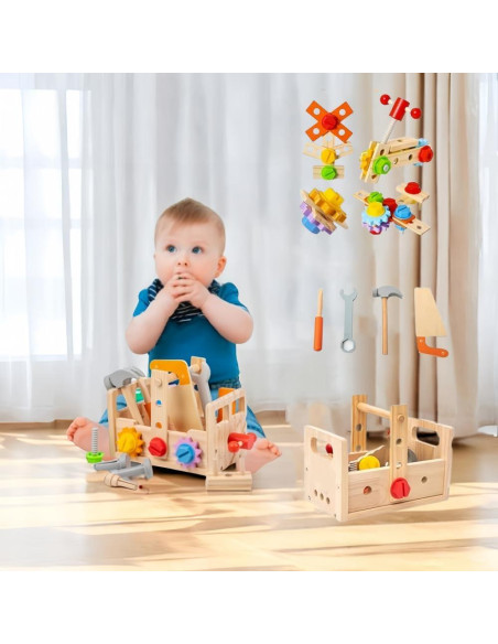 Juego de Herramientas de Madera Montessori Yunhe 23.5x13cm