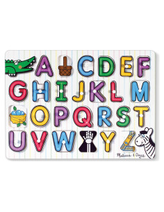 Rompecabezas de Letras de Madera Melissa & Doug - 26 Piezas