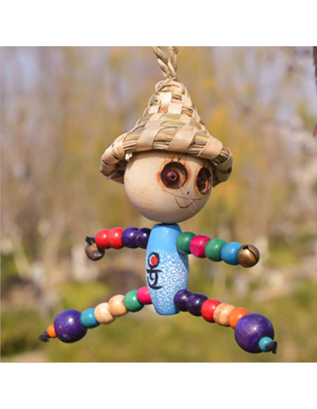 400 Cuentas de Madera de Colores 12mm MAZVYLF para Manualidades