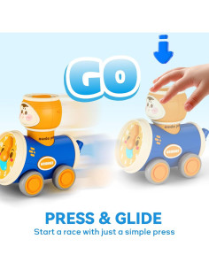 Conjunto de Juguetes de Coche iPlay, iLearn para Niños 1-3 Años 2