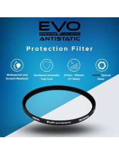 Filtro Antiestático Hoya EVO 55mm - Vidrio Óptico Premium 2