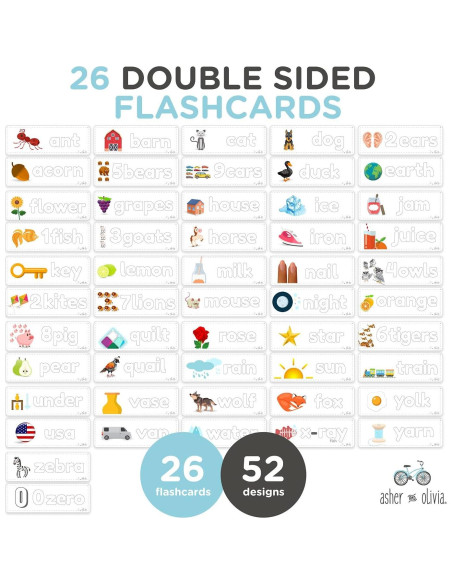 Rompecabezas de Alfabeto y Números de Madera Asher & Olivia