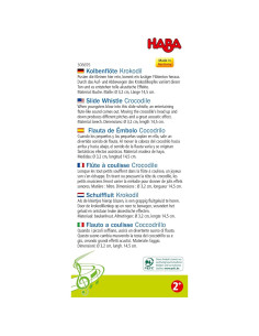 Kazoo Cocodrilo HABA - Juguete Musical de Madera 15 cm 2