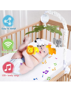 Móvil para Cuna Shantou con Música, Luces y Control Remoto 2