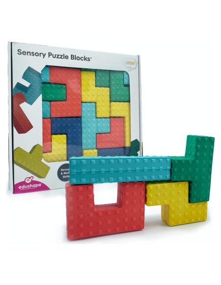 Bloques Sensoriales de Espuma Suave Edushape 18 Piezas