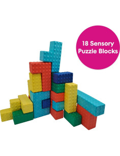 Bloques Sensoriales de Espuma Suave Edushape 18 Piezas 2