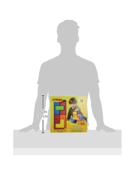 Bloques Sensoriales de Espuma Suave Edushape 18 Piezas