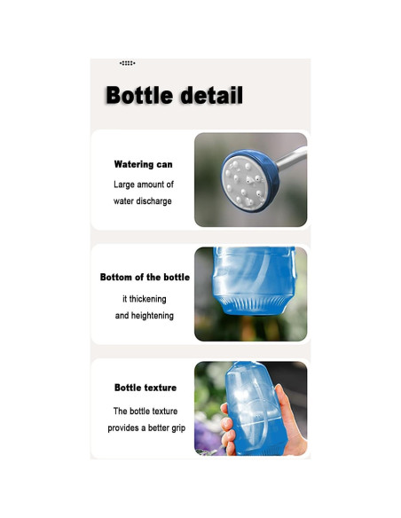 Mini Regadera BESSILY Azul 0.45L para Plantas de Interior