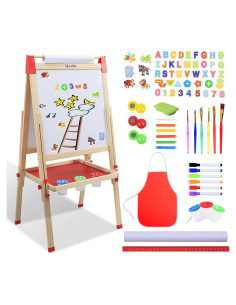 Caballete de arte Skyelta doble cara ajustable para niños