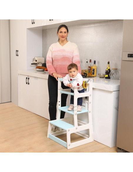 Escalera de Cocina Ajustable SDADI para Niños - Seguridad Antideslizante