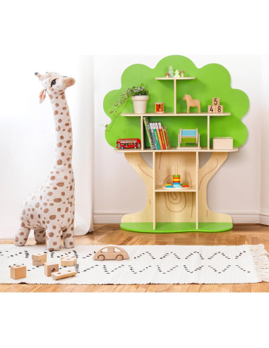 Estantería en forma de árbol OOOK para niños, 10 secciones