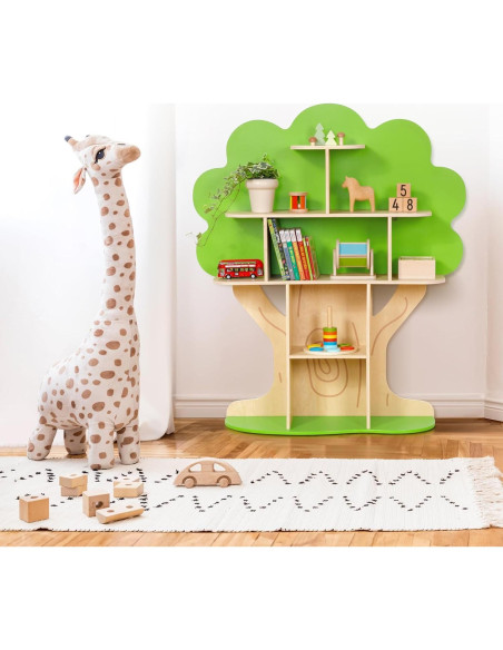 Estantería en forma de árbol OOOK para niños, 10 secciones